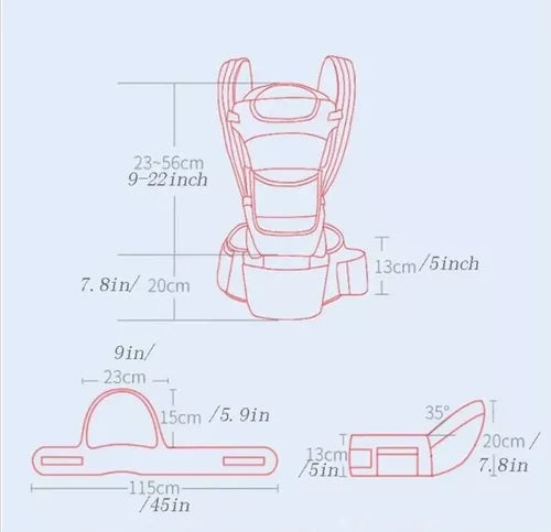 Cargador Canguro Ergonómico Asiento Mul